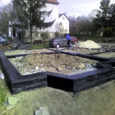 izolacja hydroizolacja fundamentów,dysperbit, papa