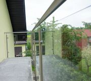nowoczesny balkon balustrada z nierdzewki