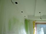 sufit podwieszany dwu poziomowy pomalowane farba lateksowa do sufitów tikkurila