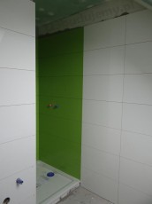 kabina prysznicowa, wnęka prysznicowa z płytek ceramicznych tubądzin