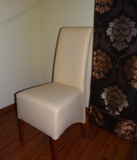 krzesło pokryte ekoskórą, krzesła