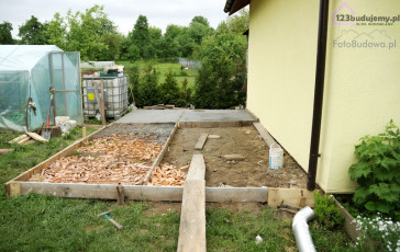 wylewka fundament pod garaż blaszak