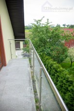 Balustrada nierdzewna szkło balkon
