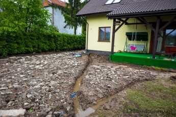 tądy będą przebiegały rury kanalizacyjne odwodnienie z rynien