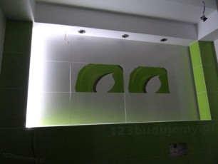 boczne światło oświetlające ścianę podświetlenie, poświata, oświetlenie