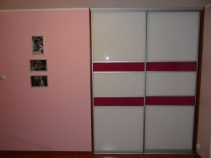 drzwi przesuwne lakobel lacobel dwa kolory pasy