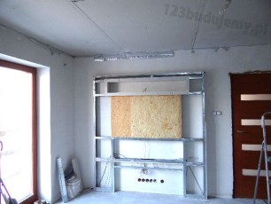 płyta osb do której będzie przykręcony uchwyt na telewizor