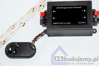 sterownik do taśmy led, ściemniacz na pilota, włącznik pilot, ściamniacz led