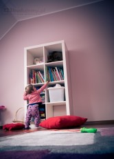 biały regał ikea, pokój dziecka