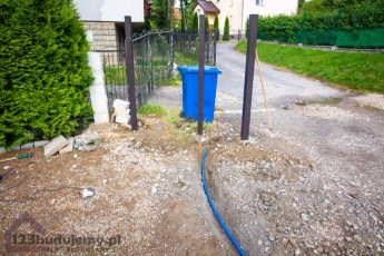 Przygotowania do montażu bramy przesuwnej