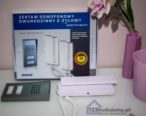orno domofon dwie słuchawki parter poddasze