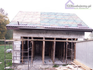 Konstrukcja dachu nad garażem