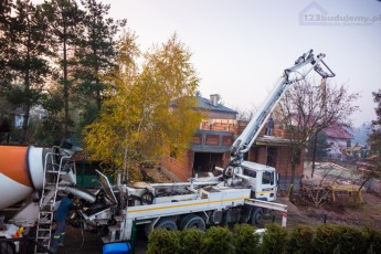 pompa betonowa wylewanie stropu