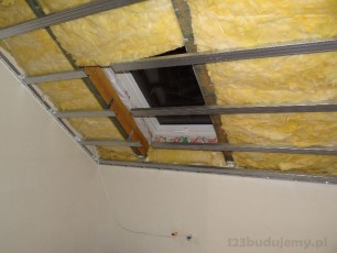 stelaż okno dachowe profil cd60 co 40 cm