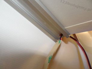 profil led na kleju montażowym, tasma ledowa