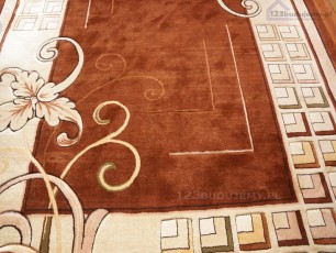 duży dywan kremowo brązowy