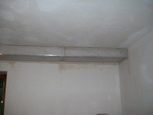 sufity podwieszane z kartongipsów szpachlowanie sufity, narożnik aluminiowy konstrukcja led