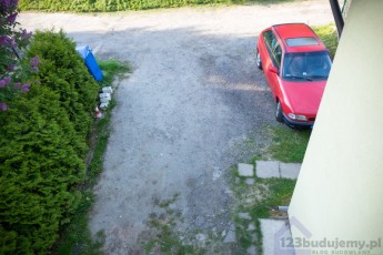 Podjazd przed domem przed pracami