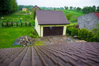 Dach dachówka betonowa euronit brązowa