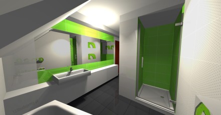 Kolekcja płytek tubądzin colour green pop podłoga czarna