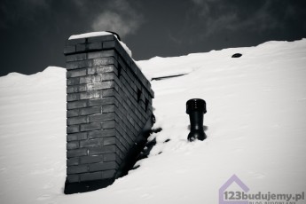 komin gazowy i kominek od kanalizacji