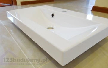 prostokątna płyta umywalka łazienkowa selina