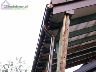 Rynna na zadaszeniu tarasu