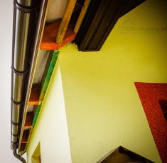 konstrukcja z łat podbitka podsufitka dachowa