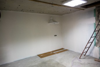 suche tynki w garażu