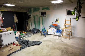 wylewka w garażu w dwóch etapach