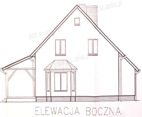 projekt elewacji bocznej projekt archiskowronek wykusz