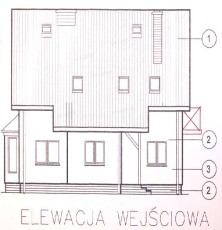 projekt elewacji frontowej wiatrołap archiskowronek