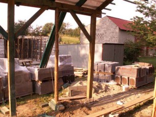 filary tarasu zadaszonego z murłaty