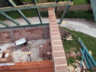 Ściana z pustaków porotherm