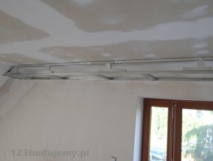 konstrukcja z profili, schemat przykręcania profili gzyms