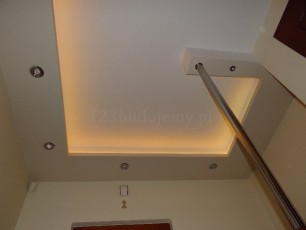 listwa led, tasma diodowa podświetlenie półki z regipsu