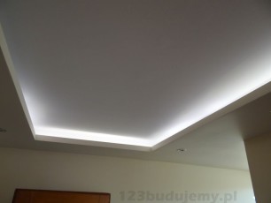 podświetlenie sufitu, sufit dwupoziomowy