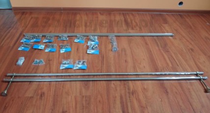 rurki na firankę i zasłone karnisze mosiądz