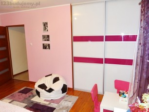 szfa przesuwna z lacobel pasy biało różowe