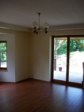 widok na taras z salonu