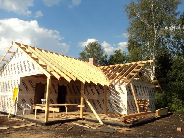 konstrukcja drewnianego domu