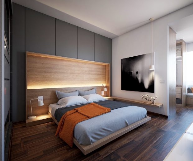 nowoczesne oświetlenie sypialni