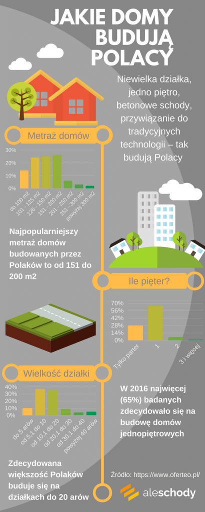 jakie-domy budują polacy infografika