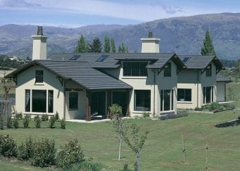 metalowy dach z posypką