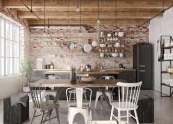 styl industrialny w kuchni