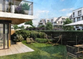 mieszkanie z przydomowym ogródkiem