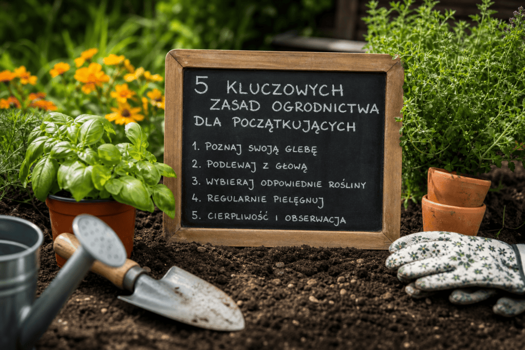5 kluczowych zasad ogrodnictwa dla początkujących
