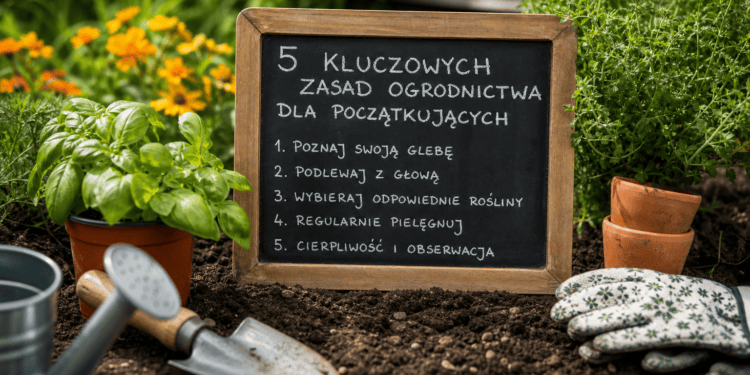 5 kluczowych zasad ogrodnictwa dla początkujących