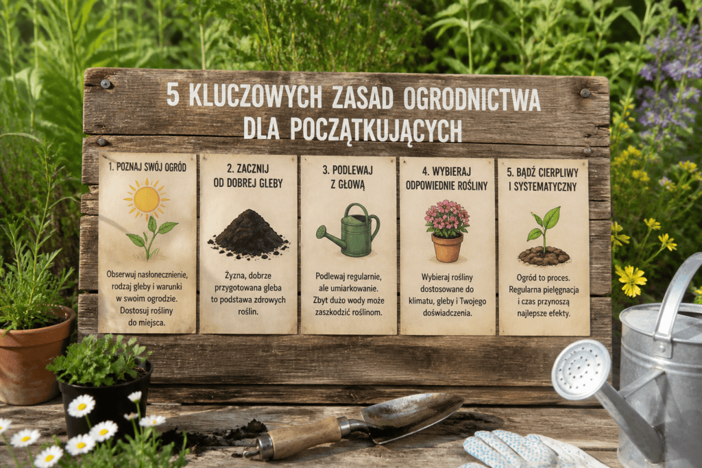 5 kluczowych zasad ogrodnictwa dla początkujących