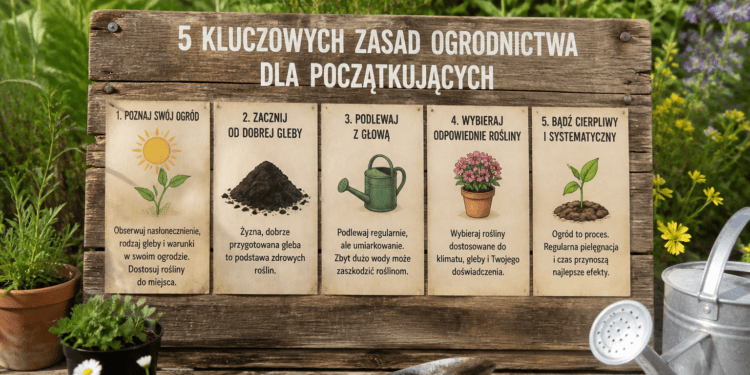 5 kluczowych zasad ogrodnictwa dla początkujących